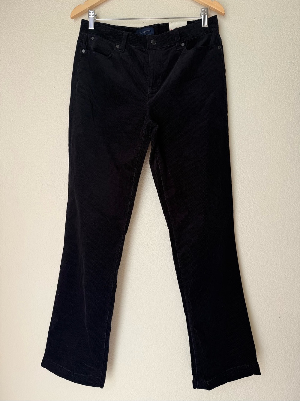 Talbots Black Corduroy Flare Jeans